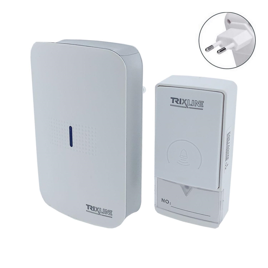 Trådløs plugin-dørklokke PIEZO BELL 230V + 1x23A IP40 hvid