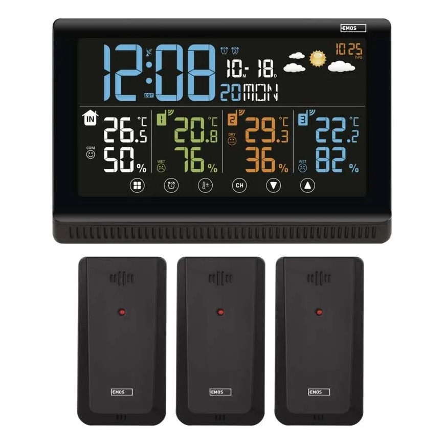 Trådløs vejrstation 5V/3xAAA + 2xAAA