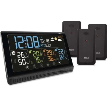 Trådløs vejrstation med tre sensorer 5V/3xAAA + 2xAAA
