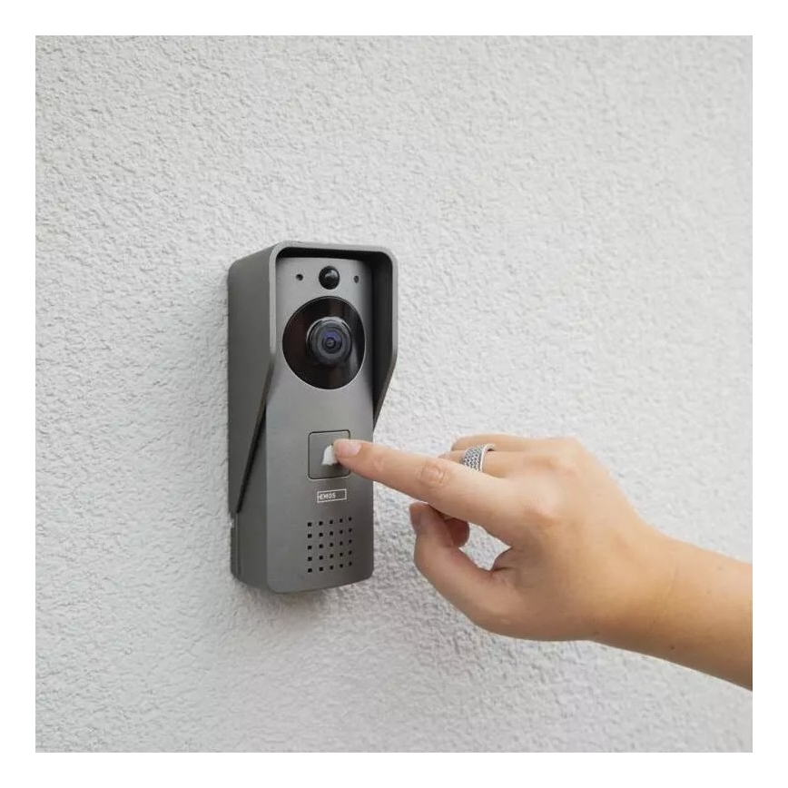 Trådløs videodørklokke med bevægelsessensor GoSmart 12V/3xAA IP44 Wi-Fi Tuya