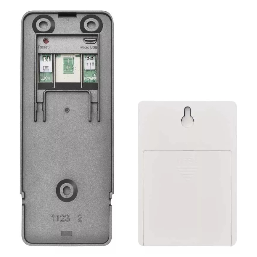 Trådløs videodørklokke med bevægelsessensor GoSmart 12V/3xAA IP44 Wi-Fi Tuya