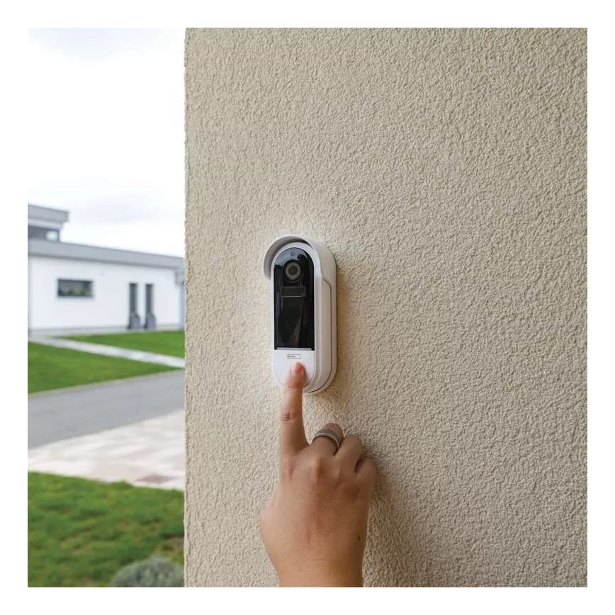 Trådløs videodørklokke med bevægelsessensor GoSmart 5V 3xAA IP65 Wi-Fi Tuya