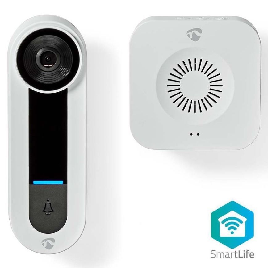 Trådløs videodørklokke med sensor Full HD 1536p Wi-Fi IP65