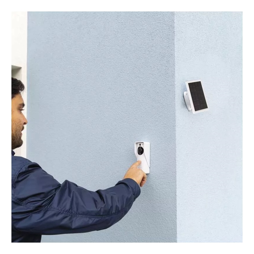 Trådløs videodørklokke med solpanel GoSmart 4400 mAh 3xAA IP44 Wi-Fi Tuya
