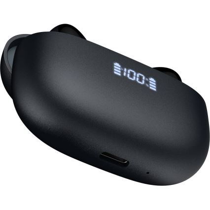 Trådløse høretelefoner med ANC+ENC 300mAh sort