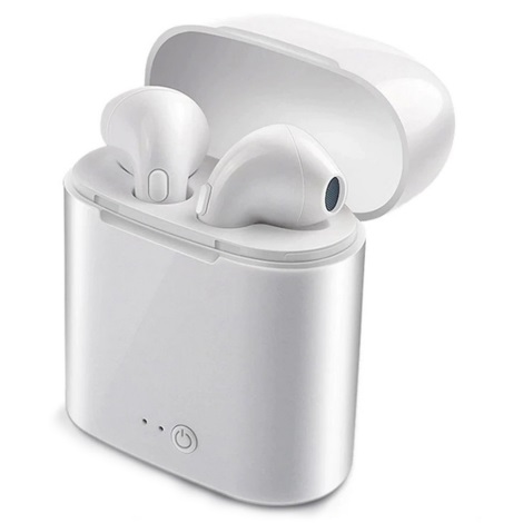 Trådløse høretelefoner med mikrofon IPX2 hvid