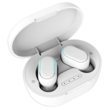 Trådløse høretelefoner vandtætte Bluetooth hvid