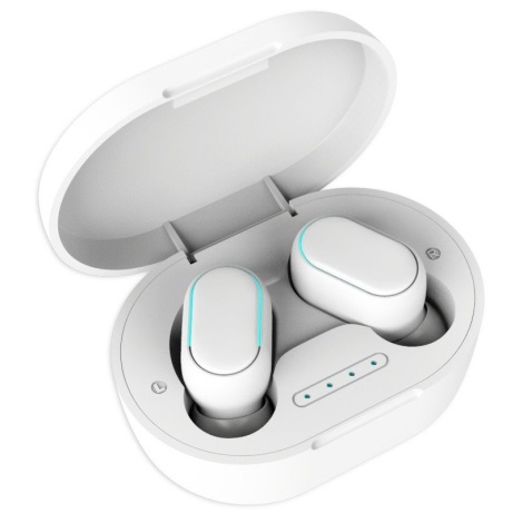 Trådløse høretelefoner vandtætte Bluetooth hvid