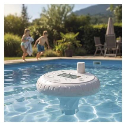 Trådløst flydende pooltermometer 2xAA