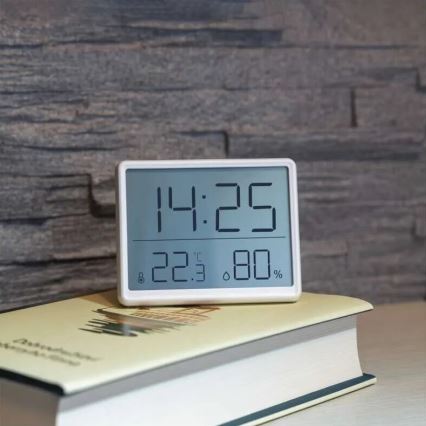 Trådløst termometer med fugtmåler 1xCR2032 hvid