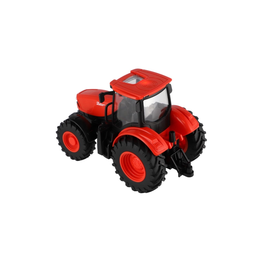 Traktor Zetor med anhænger 2xAA + fjernbetjening