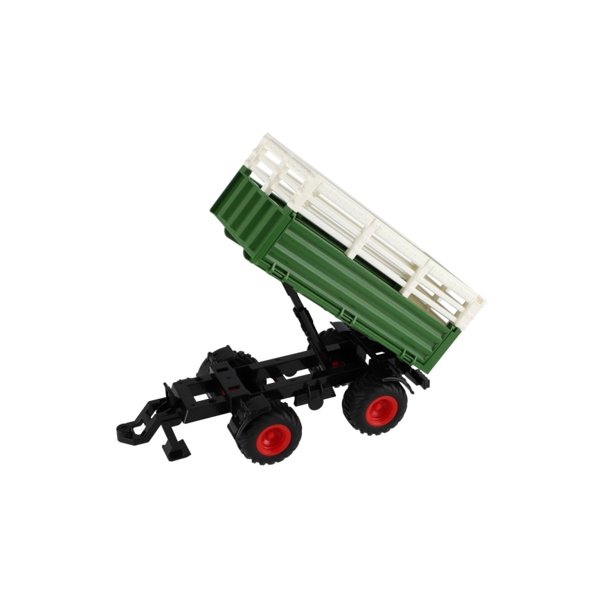 Traktor Zetor med anhænger 2xAA + fjernbetjening