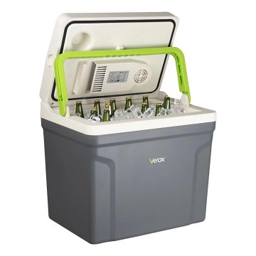 Transportabel bilkøleboks med varmefunktion 27 l 230V/12V, grå