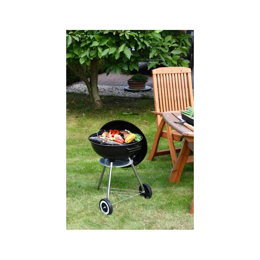 Transportabel kulgrill sort