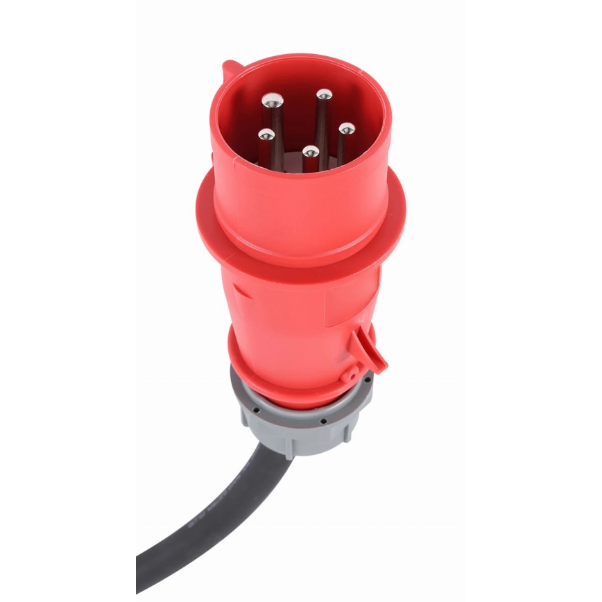 Transportabel ladestation til elbiler EV/PHEV AC Type 2 16A/380V 11kW IP55 5m + adapter 230V 3,7kW + etui