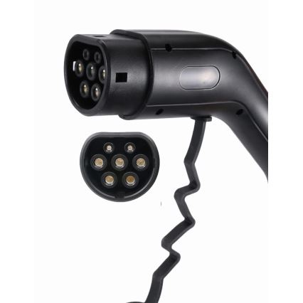 Transportabel ladestation til elbiler EV/PHEV AC Type 2 16A/380V 11kW IP55 5m + adapter 230V 3,7kW + etui
