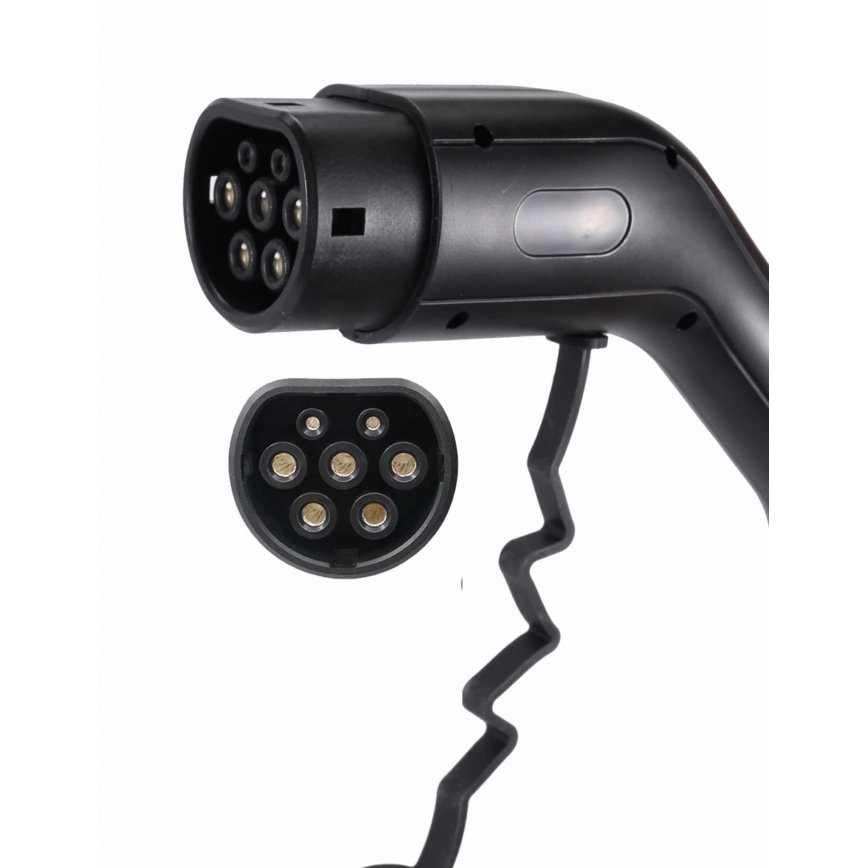 Transportabel ladestation til elbiler EV/PHEV AC Type 2 16A/380V 11kW IP55 5m + adapter 230V 3,7kW + etui
