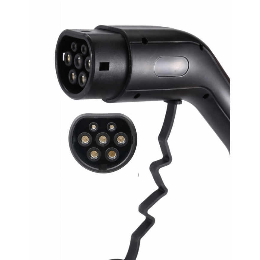 Transportabel ladestation til elbiler EV/PHEV AC Type 2 16A/400V 22kW IP55 5 m + adapter 230V 3,7kW + etui