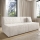 Trepersoners sovesofa med opbevaringsplads TERAMO beige