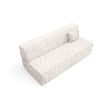 Trepersoners sovesofa med opbevaringsplads TERAMO beige