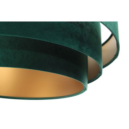 Loftlampe på ledning TRINITI 1xE27/60W/230V grøn/guld