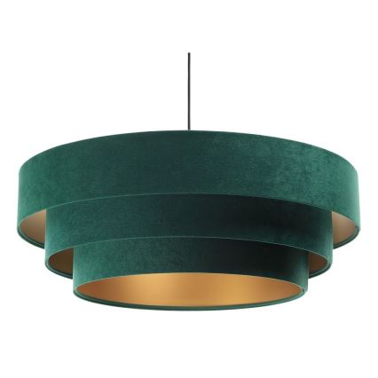 Loftlampe på ledning TRINITI 1xE27/60W/230V grøn/guld