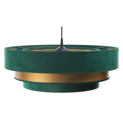 Loftlampe på ledning TRINITI 1xE27/60W/230V grøn/guld
