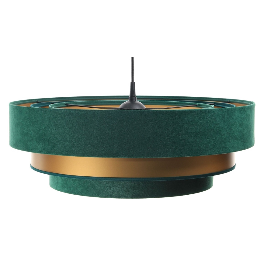 Loftlampe på ledning TRINITI 1xE27/60W/230V grøn/guld