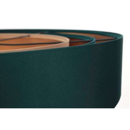 Loftlampe på ledning TRINITI 1xE27/60W/230V grøn/kobber