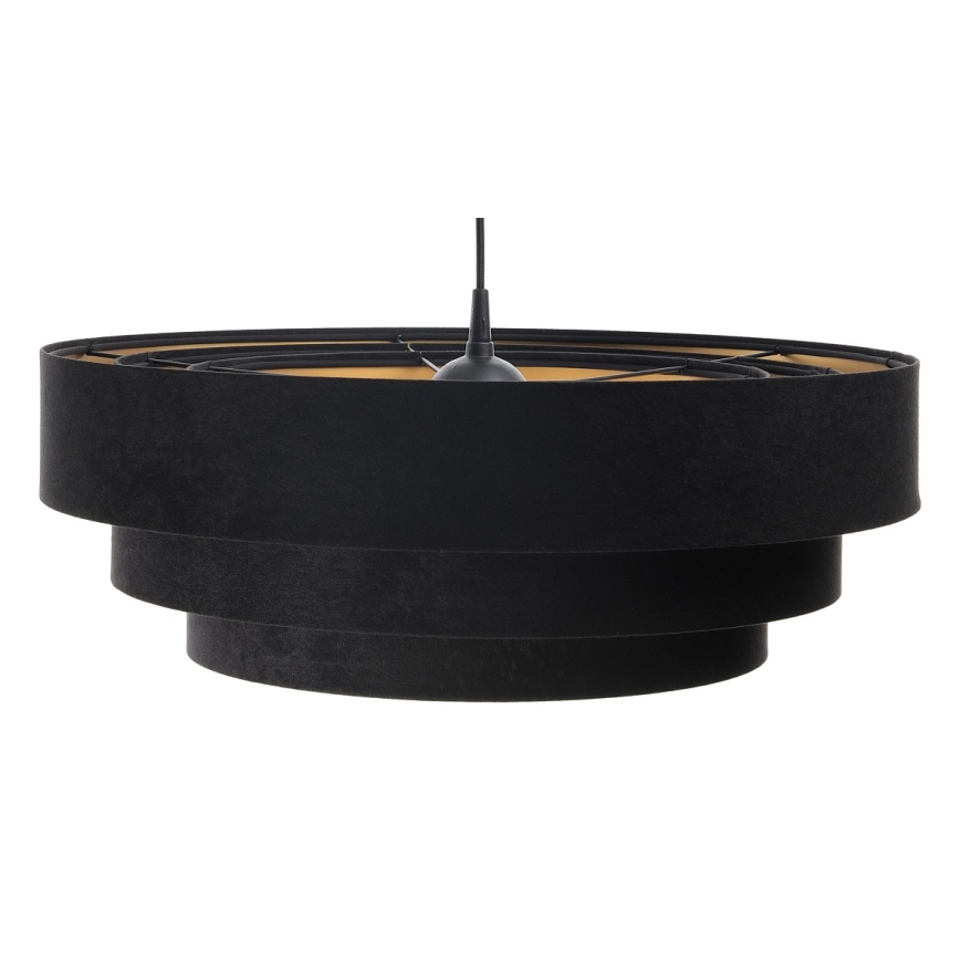 Loftlampe på kabel TRINITI 1xE27/60W/230V sort/guld