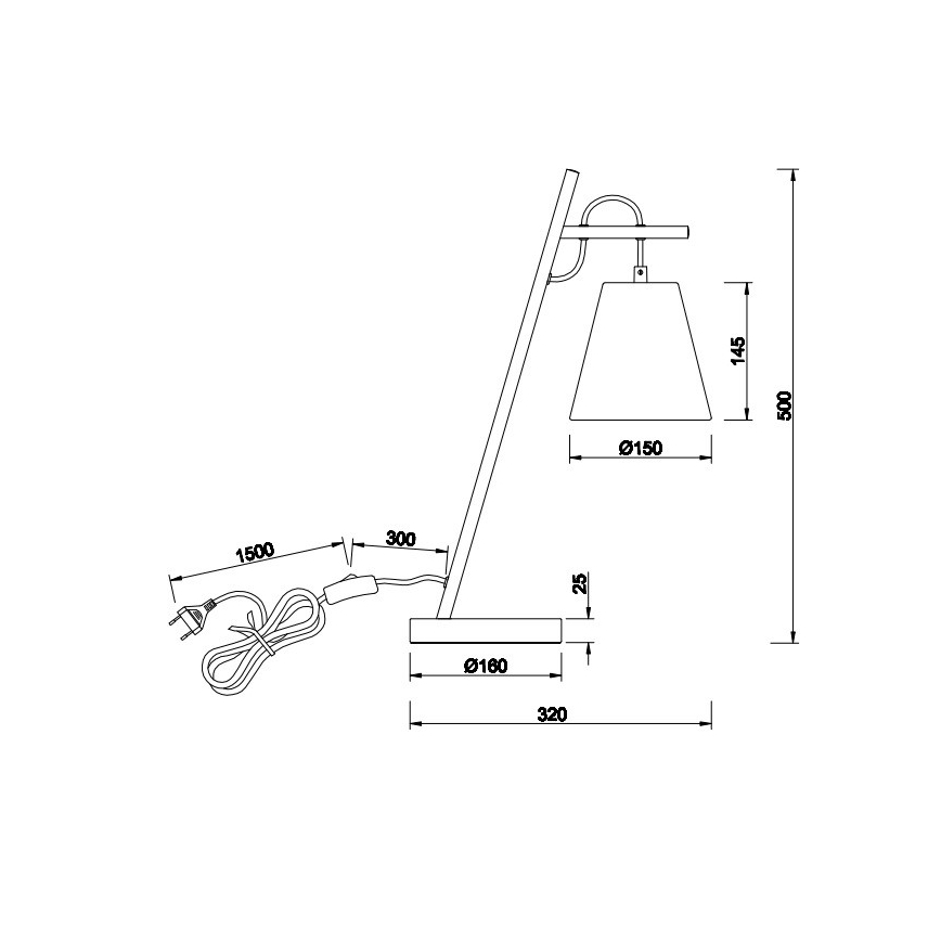 Trio - Bordlampe ANDREUS 1xE14/40W/230V