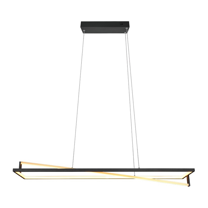 Trio - EDGE LED dæmpbar pendel på kabel LED/35W/230V 2300/3000/4000K sort/guld