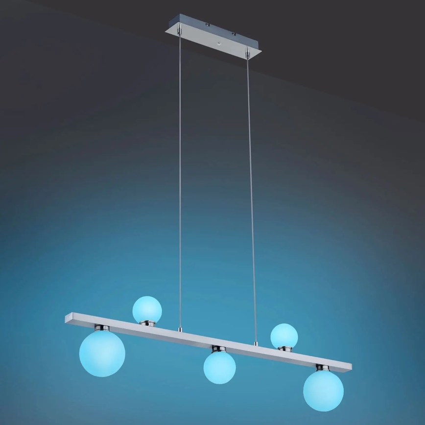 Trio - LED pendel dæmpbar RGB-farver DICAPO 5xLED/3W/230V 3000-5000K + fjernbetjening