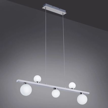 Trio - LED pendel dæmpbar RGB-farver DICAPO 5xLED/3W/230V 3000-5000K + fjernbetjening
