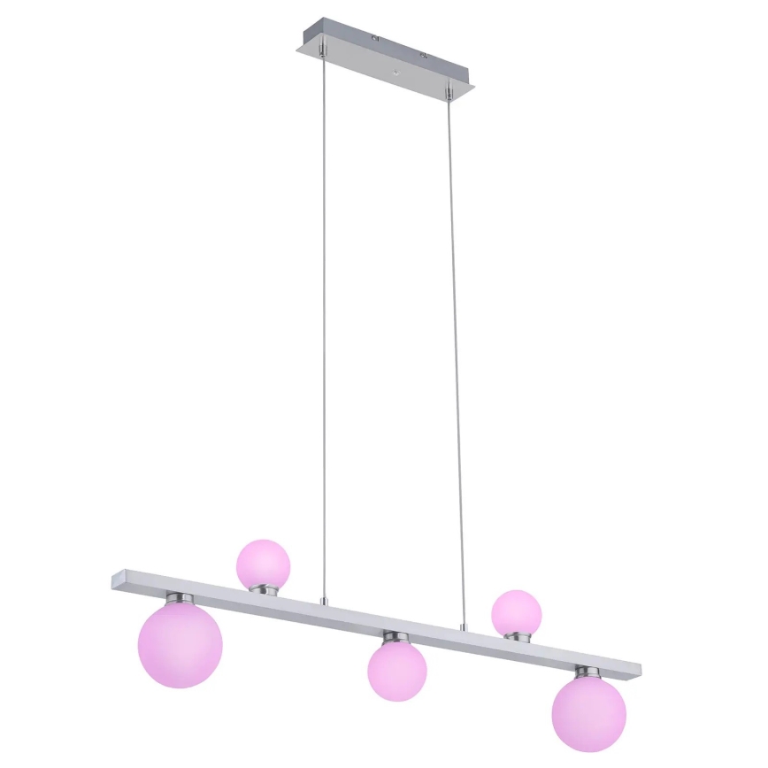Trio - LED pendel dæmpbar RGB-farver DICAPO 5xLED/3W/230V 3000-5000K + fjernbetjening