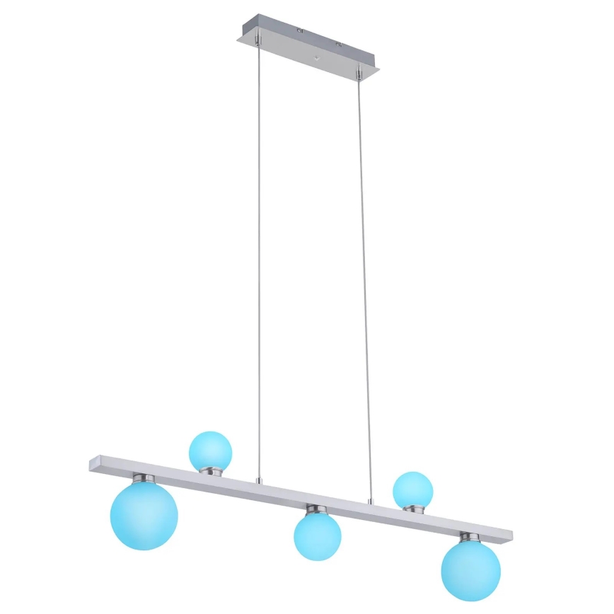 Trio - LED pendel dæmpbar RGB-farver DICAPO 5xLED/3W/230V 3000-5000K + fjernbetjening
