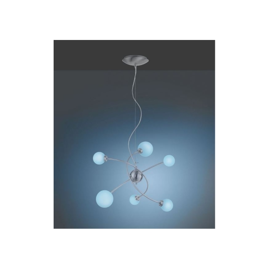 Trio - LED pendel dæmpbar RGB-farver DICAPO 6xLED/3W/230V 3000-5000K + fjernbetjening