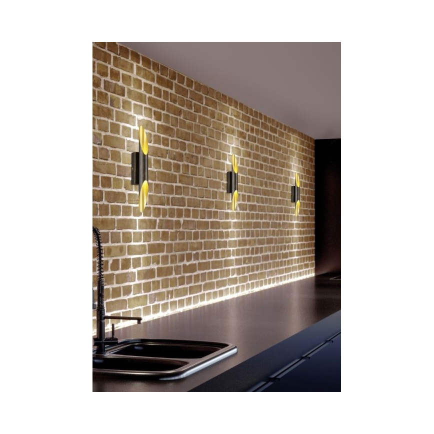 Trio - LED væglampe BOLERO 2xLED/3,1W/230V CRI 90 kobberfarvet