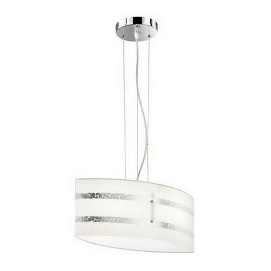 Trio - Loftlampe på ledning NIKOSIA 2xE27/40W/230V sølv