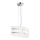 Trio - Loftlampe på ledning NIKOSIA 2xE27/40W/230V sølv
