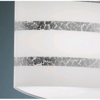 Trio - Loftlampe på ledning NIKOSIA 2xE27/40W/230V sølv
