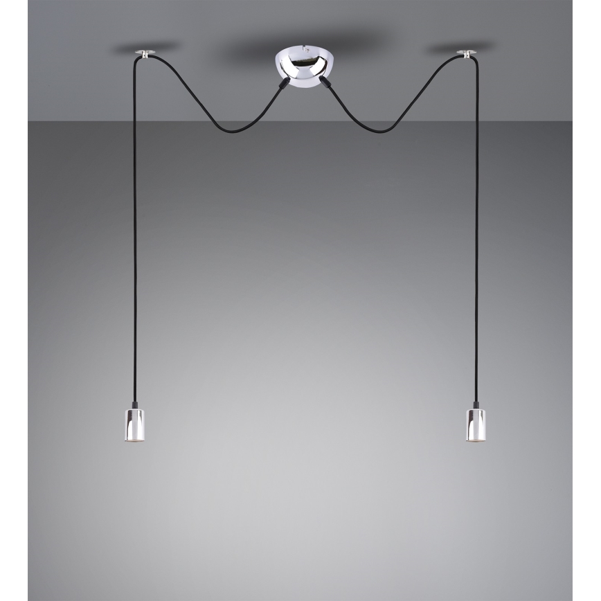 Trio - Pendel CORD 2xE27/60W/230V edderkop