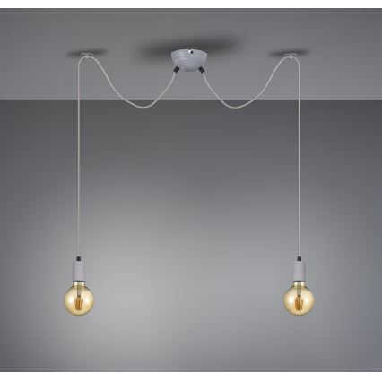 Trio - Pendel CORD 2xE27/60W/230V edderkop