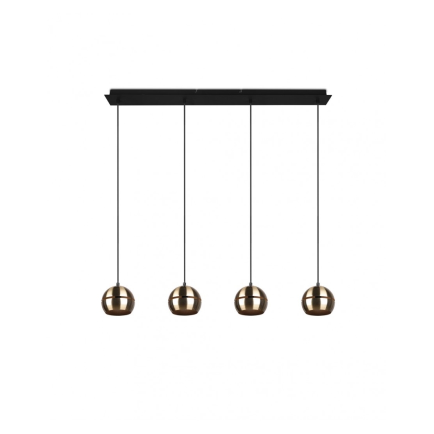 Trio - Pendel FLETCHER 4xE14/40W/230V messing