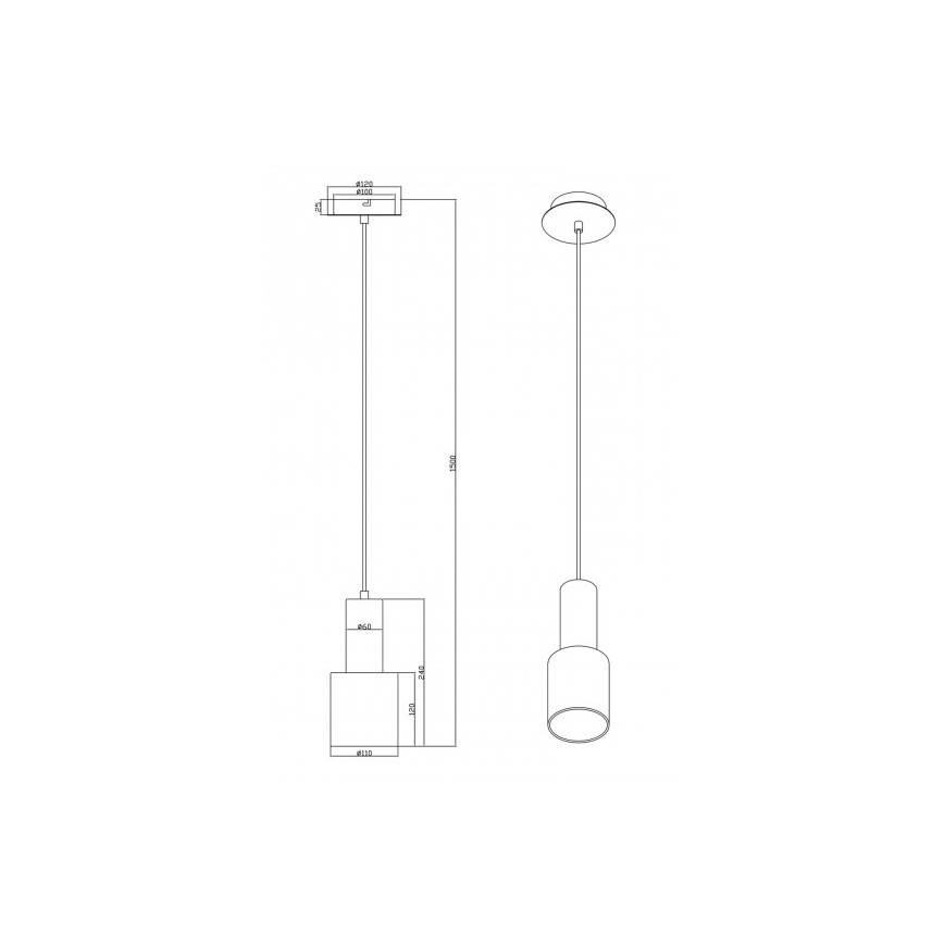 Trio - Pendel WAILER 1xGU10/5W/230V beige