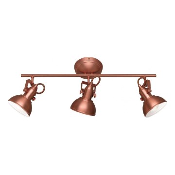 Trio - Spotlampe GINA 3xE14/40W/230V kobber