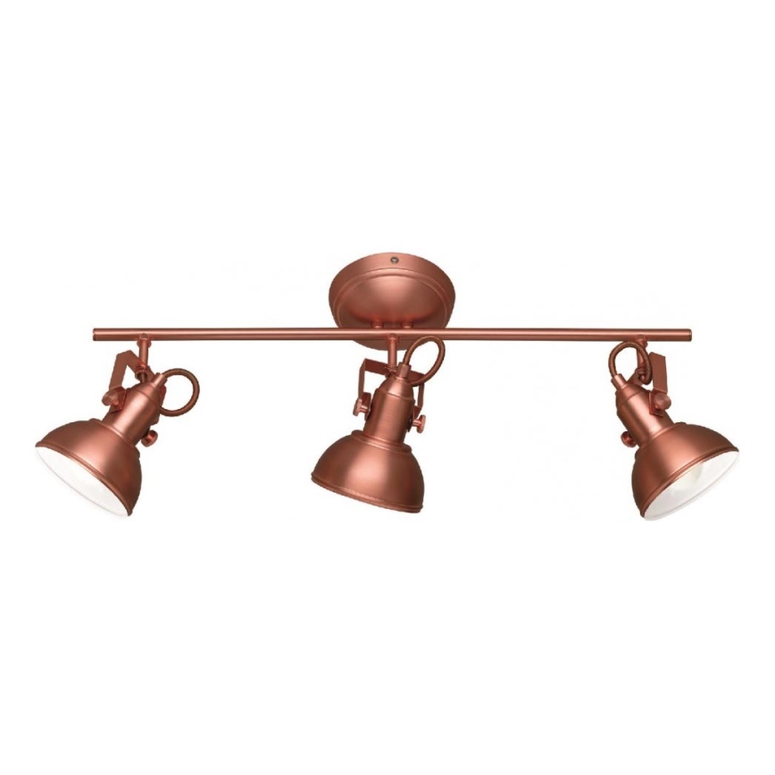 Trio - Spotlampe GINA 3xE14/40W/230V kobber