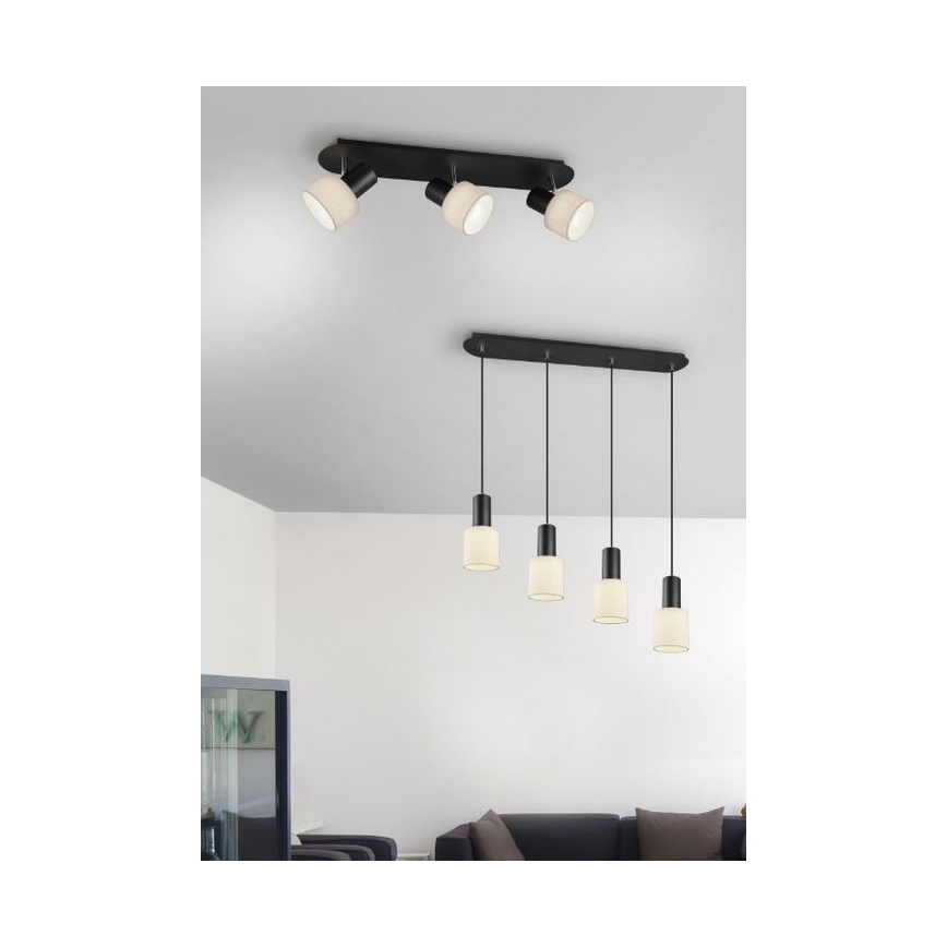 Trio - Spotlampe WAILER 3xGU10/5W/230V sort