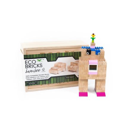 Træbyggesæt ECO BRICKS 145 stk.