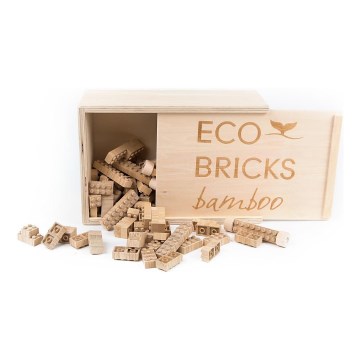 Træbyggesæt ECO BRICKS, 250 dele